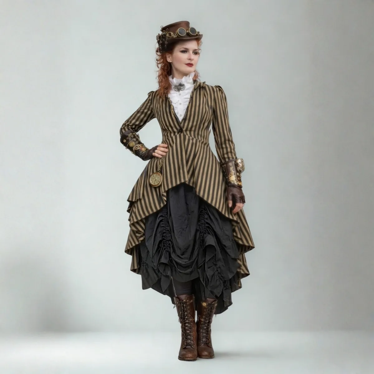 Steampunk aristocrat costume for a woman