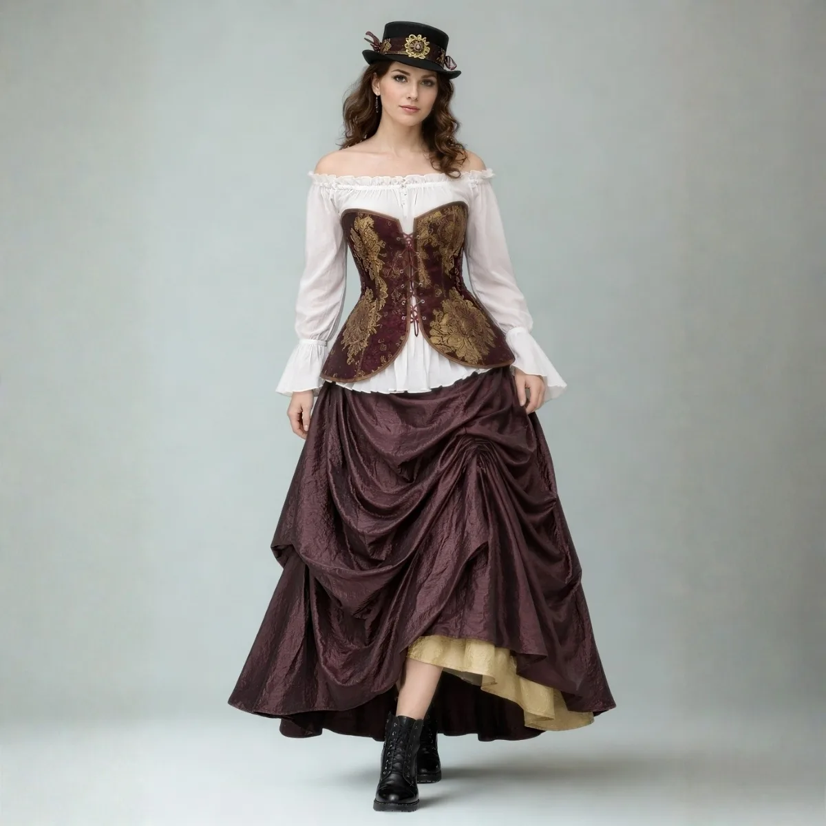 Steampunk adventuress costume