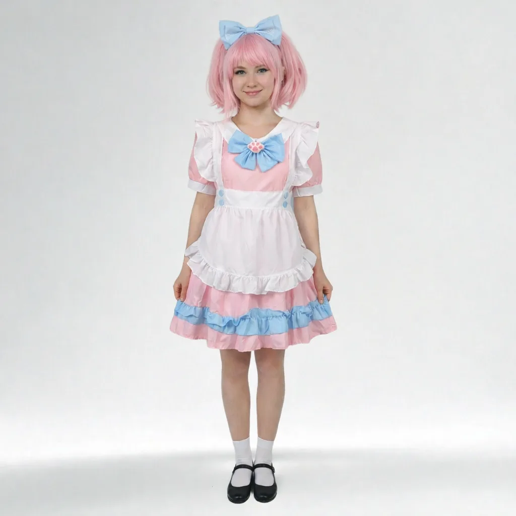 Pastel anime maid dress (Japanese cosplay style)