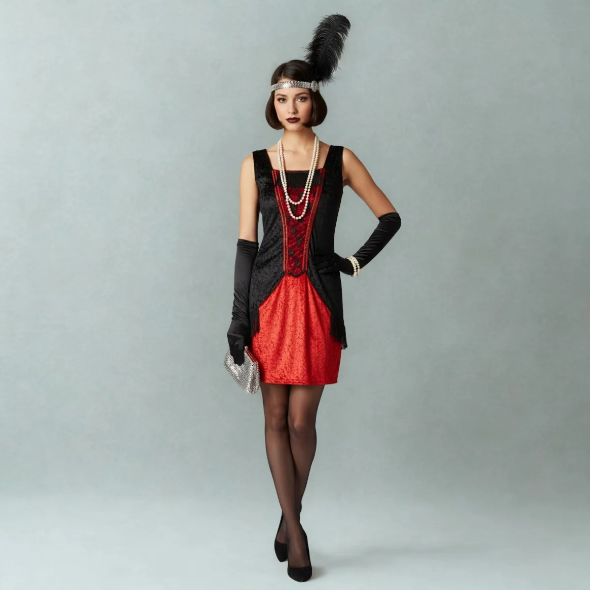 Retro 1920s evening dress