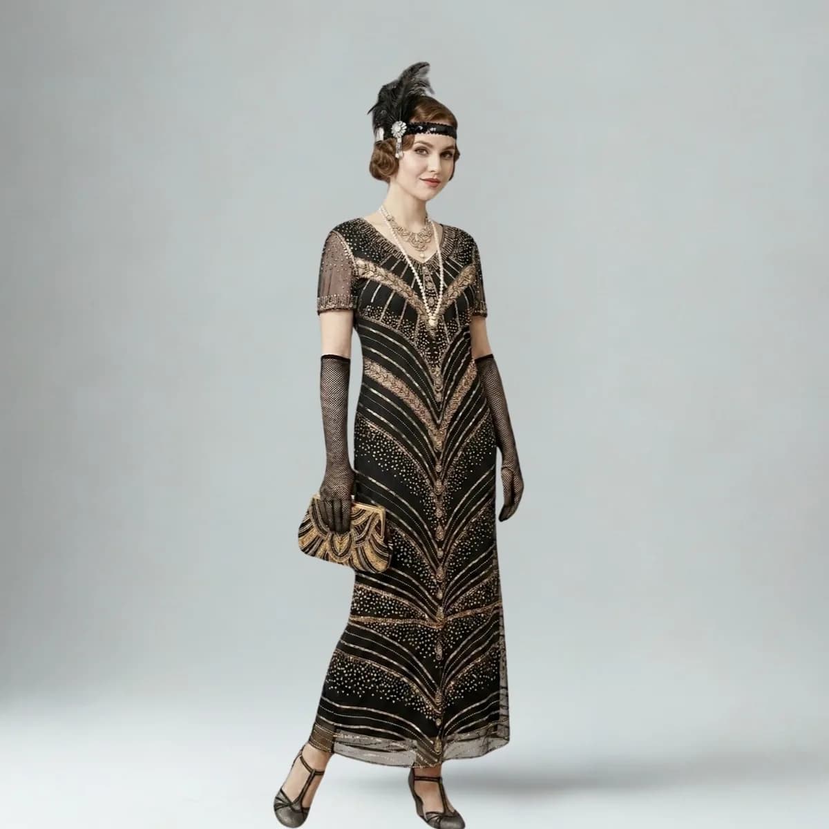 1920 - ųjų retro suknelė