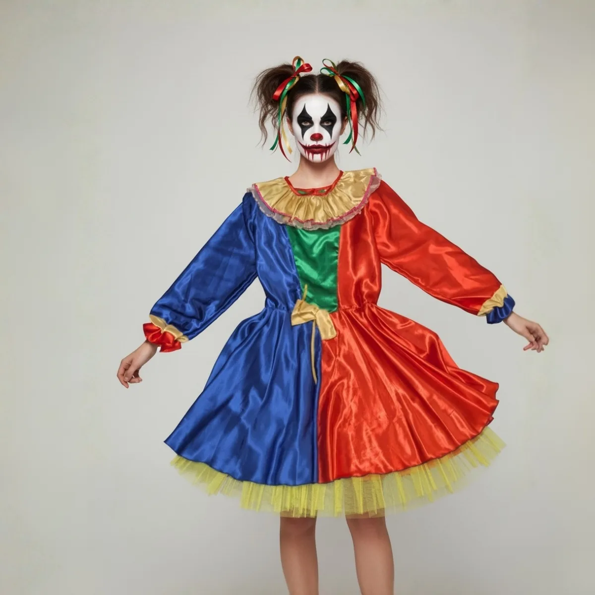 Evil clown woman