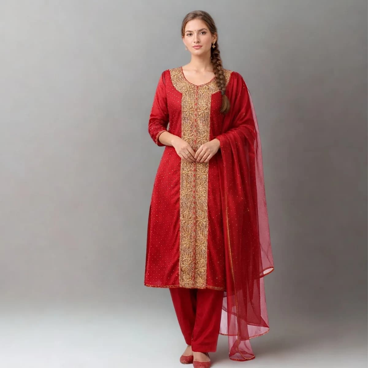Red Indian noblewoman costume