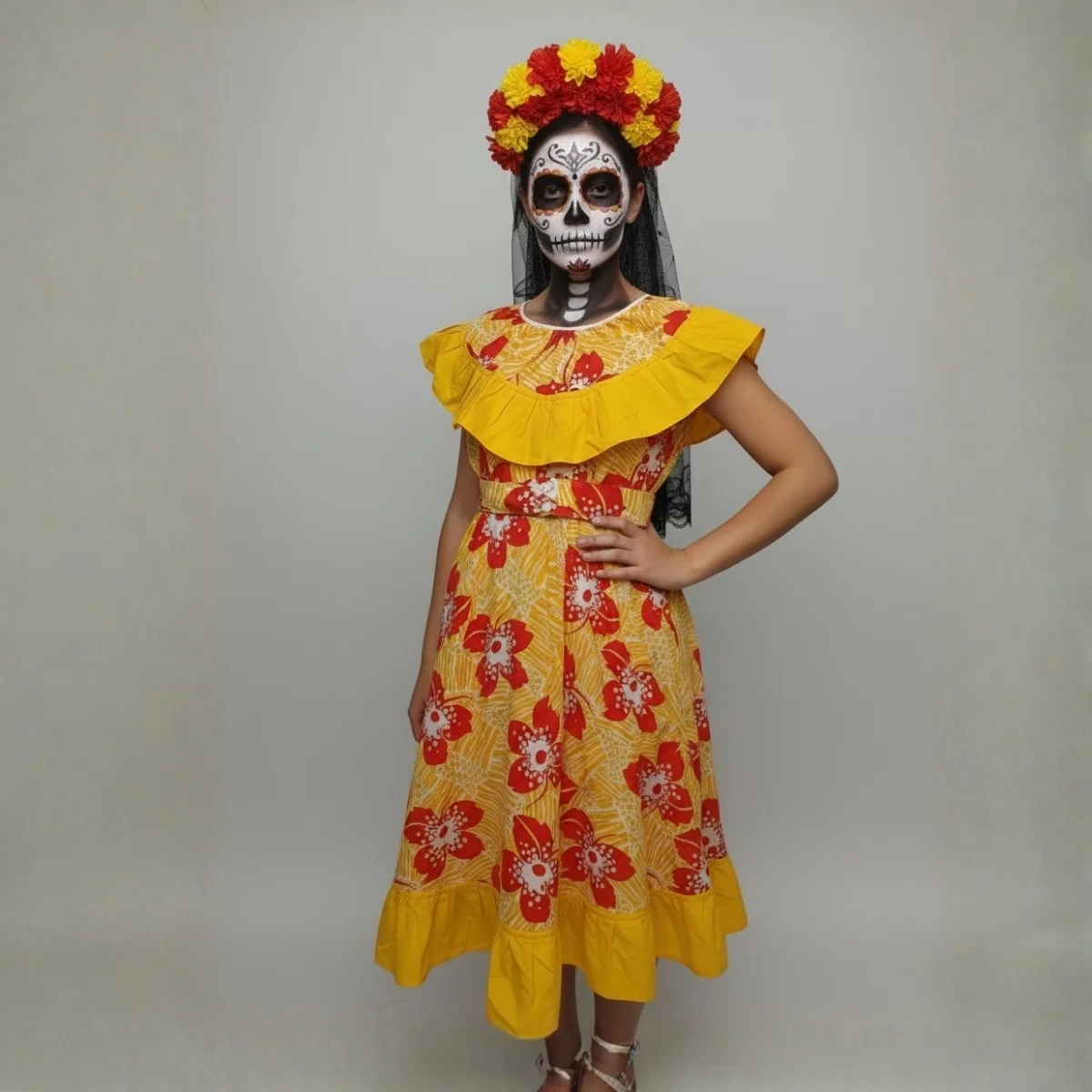 Flower costume (Día de los Muertos theme)