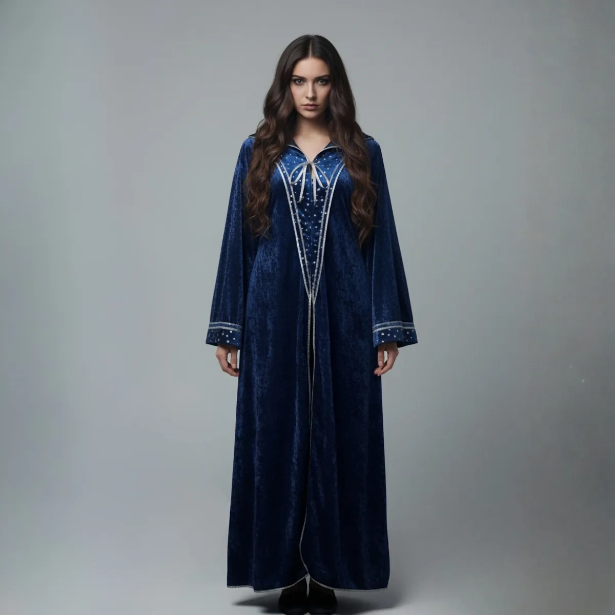 Medieval-style blue robe