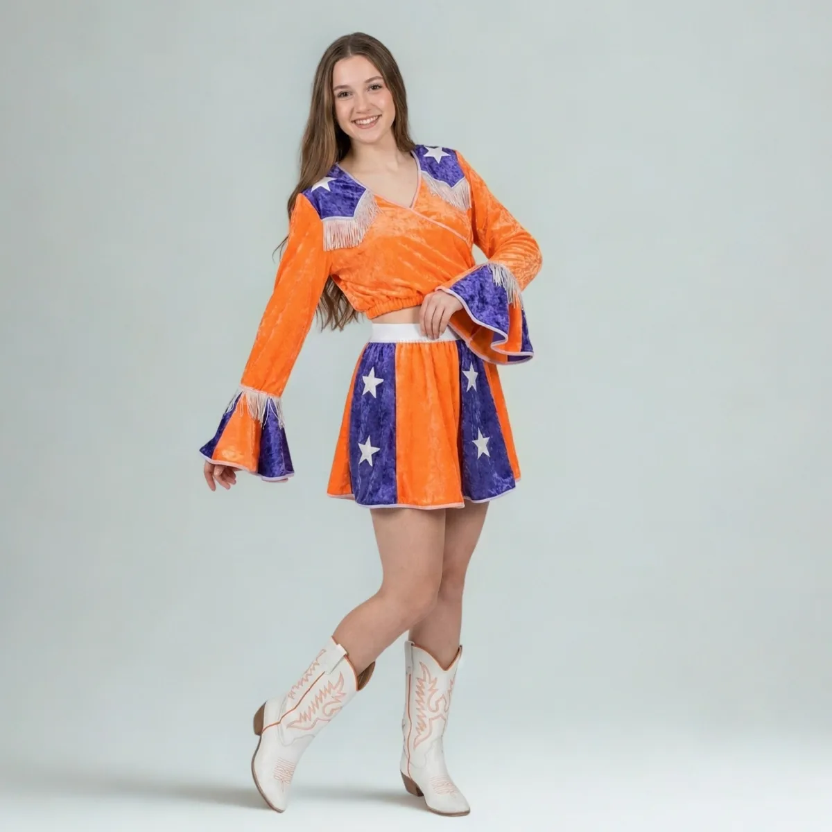 Sports team cheerleader